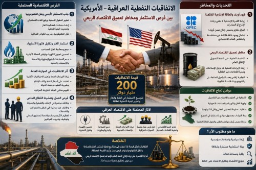 الاتفاقيات النفطية العراقية – الأميركية بين فرص الاستثمار ومخاطر تعميق الاقتصاد الريعي